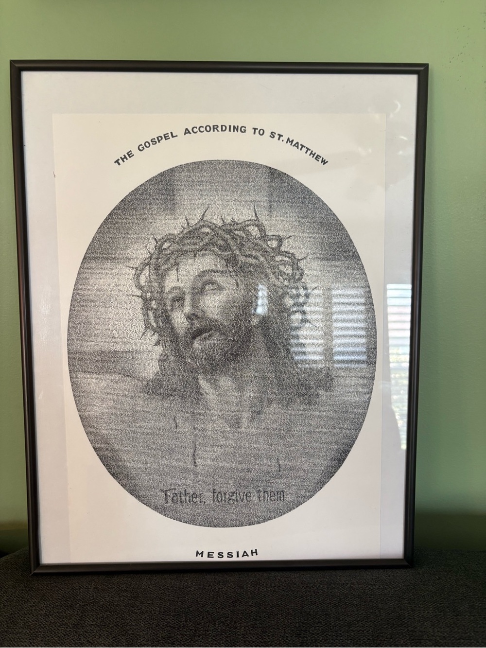 Messiah Religious Art Print in Black and White